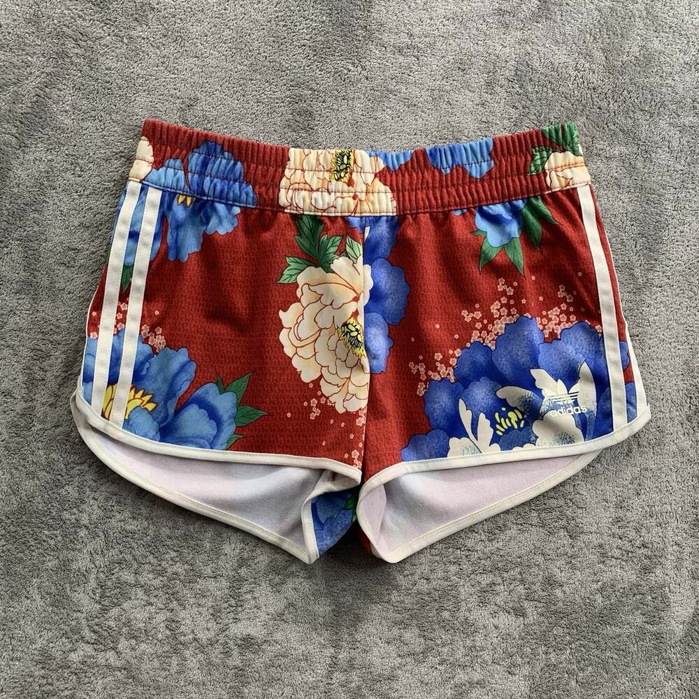 Adidas x Farm Rio Shorts Womens Size XS Floral Athleisure Workout Gym